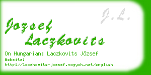 jozsef laczkovits business card